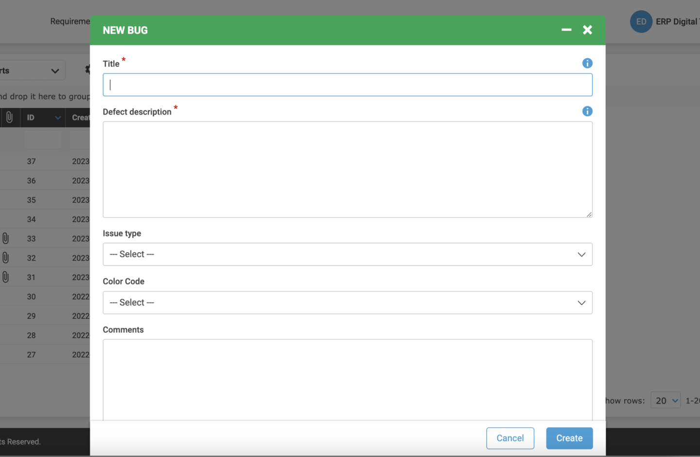 Link bugs to test cases
